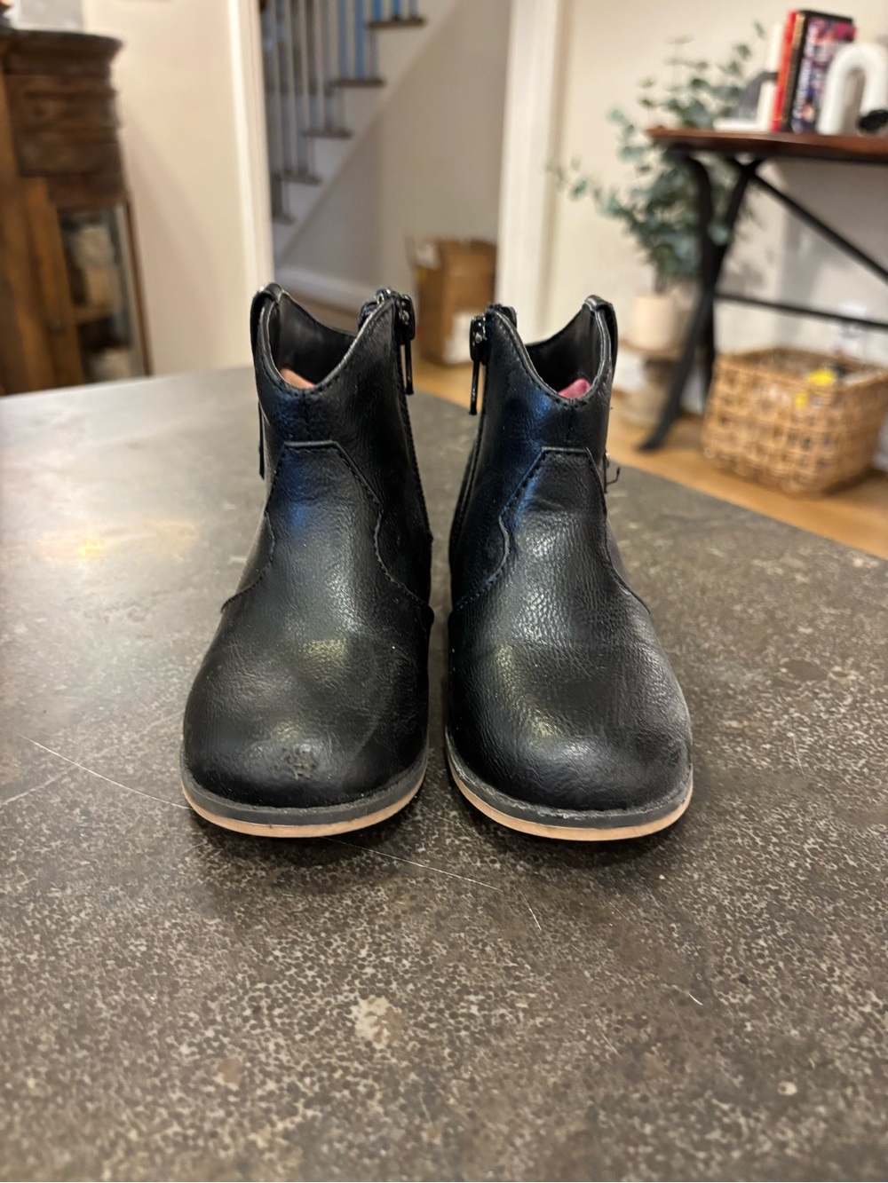 Cat & Jack Black Kids Ankle Boots